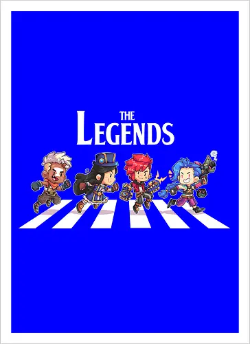 The Legends - abbey road, arcane, Gaming, games, series, ekko - Artprint