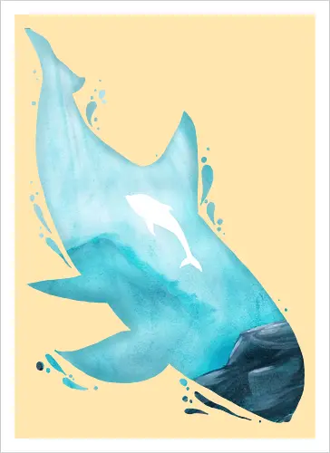 Vaquita Silhouette