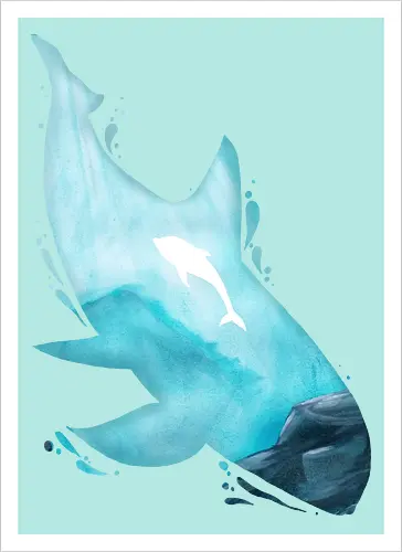 Vaquita Silhouette