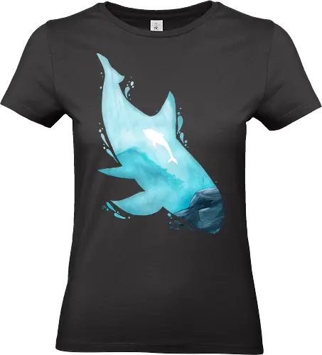 Vaquita Silhouette - wasser, vaquita, silhouette, wal - Standard T-Shirt (Women)