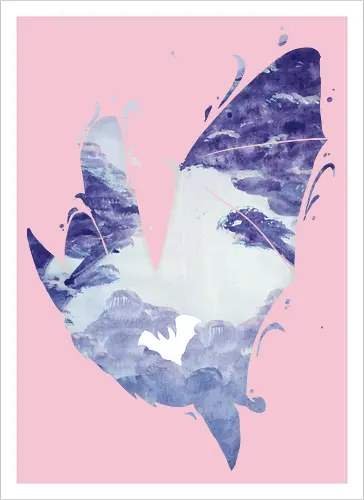 Fledermaus Silhouette