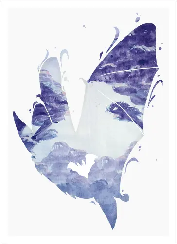 Fledermaus Silhouette