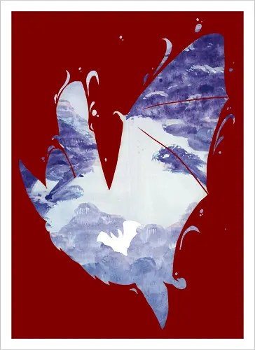 Fledermaus Silhouette