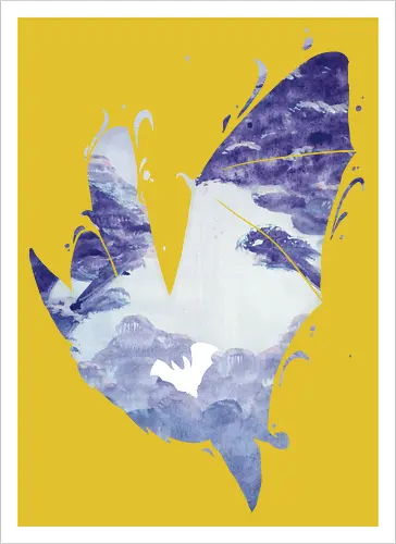 Fledermaus Silhouette