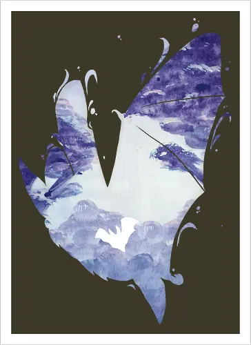 Fledermaus Silhouette