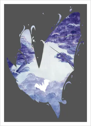 Fledermaus Silhouette