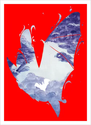 Fledermaus Silhouette