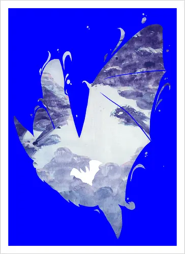Fledermaus Silhouette