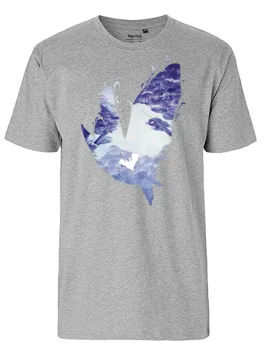 Fledermaus Silhouette - fledermaus, silhouette, wald - Fairtrade T-Shirt