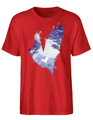 Fledermaus Silhouette - fledermaus, silhouette, wald - Fairtrade T-Shirt