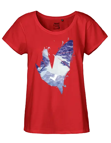 Fledermaus Silhouette - fledermaus, silhouette, wald - Fairtrade Girl Shirt