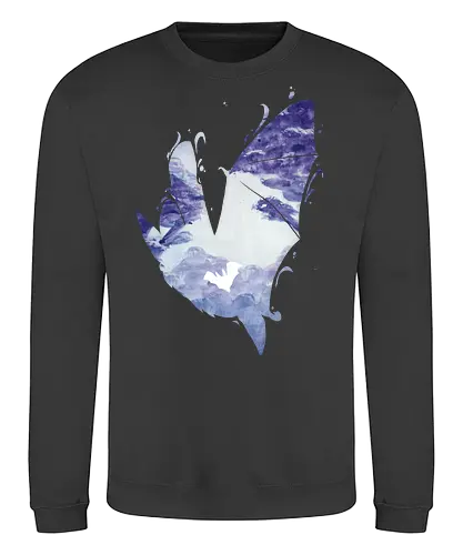 Fledermaus Silhouette - fledermaus, silhouette, wald - Sweatshirt