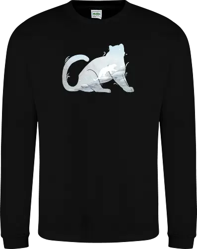 Schneeleopard Silhouette
