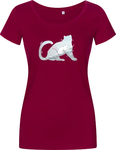 Schneeleopard Silhouette