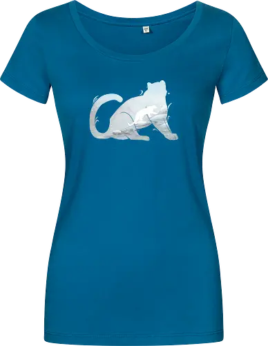 Schneeleopard Silhouette