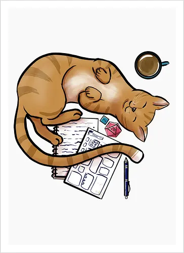 Pen and Paper Katze, Rot