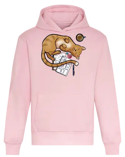 Pen and Paper Katze, Rot - rpg, cat, katze, Pen and Paper - Heavyweight Hoodie