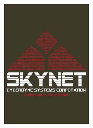 Cyberdyne systems corp - retro, vintage, logo, action movies, cibor, robot, 80s, 90s - Artprint