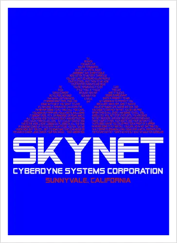Cyberdyne systems corp - retro, vintage, logo, action movies, cibor, robot, 80s, 90s - Artprint