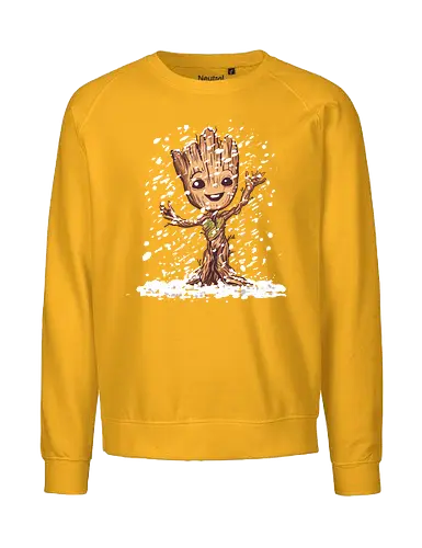 I am winter - cute, baby groot, kawaii, funny, scifi, movie, pop culture - Fairtrade Sweatshirt