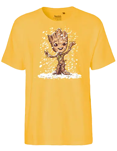 I am winter - cute, baby groot, kawaii, funny, scifi, movie, pop culture - Fairtrade T-Shirt