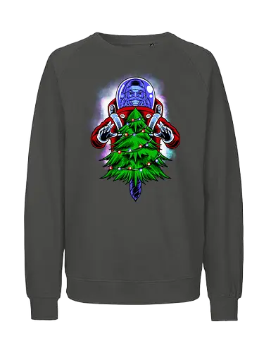 end of light  - ugly christmas, christmas, xmas, retro, christmastree, christmas party, logo, snowman, winter, snow, pixel, vintage, classic - Fairtrade Sweatshirt