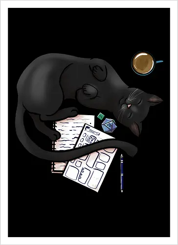 Pen n Paper Katze, Schwarz