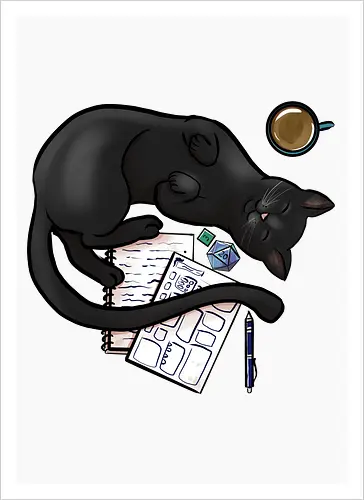 Pen n Paper Katze, Schwarz