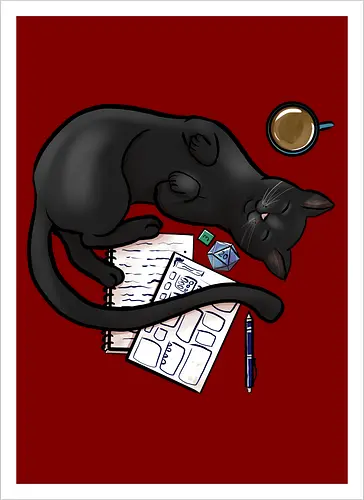 Pen n Paper Katze, Schwarz