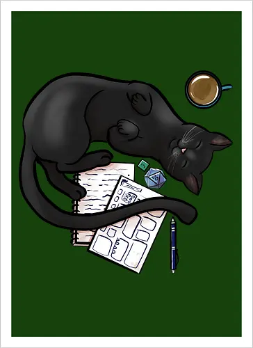 Pen n Paper Katze, Schwarz