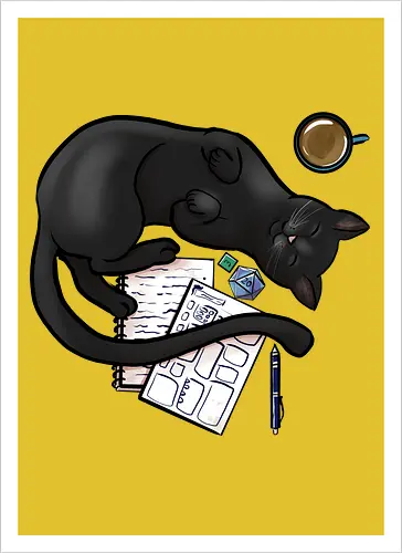 Pen n Paper Katze, Schwarz