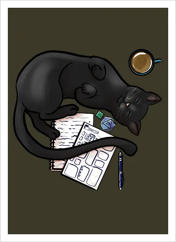 Pen n Paper Katze, Schwarz