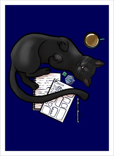 Pen n Paper Katze, Schwarz
