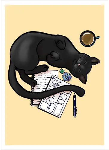 Pen n Paper Katze, Schwarz
