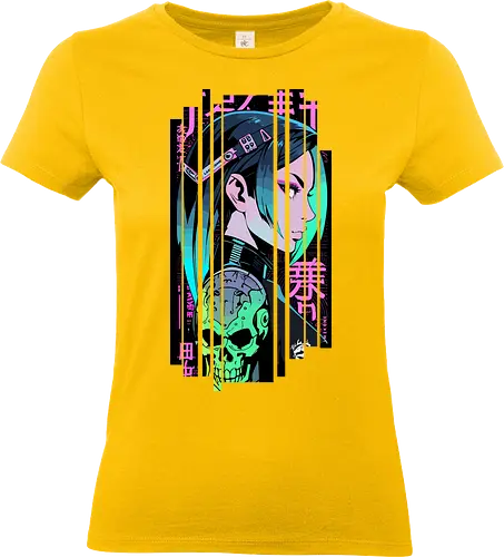 Kanji der giftigen Frau - amerikanisch, Japan, Mädchen, indisch, lm2kone, cool, neueste, Popart, Pop Art, japanisch, futuristisch, Kanji, Frau, ästhetisch, Sonnenuntergang, großartig, Spiele, Gaming - Standard T-Shirt (Women)