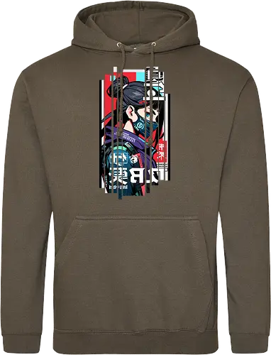 Cyborg Japan rot blau