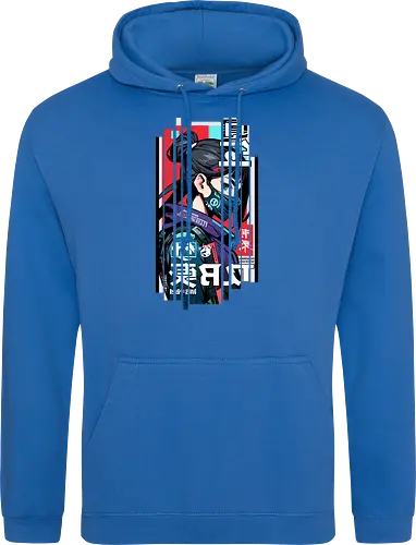 Cyborg Japan rot blau