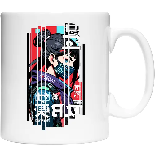 Cyborg Japan rot blau