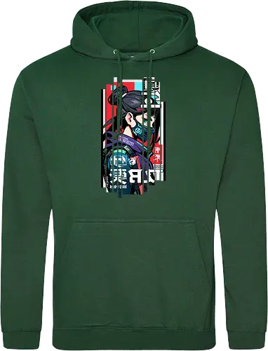Cyborg Japan rot blau
