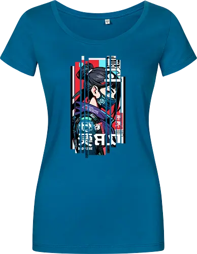 Cyborg Japan rot blau