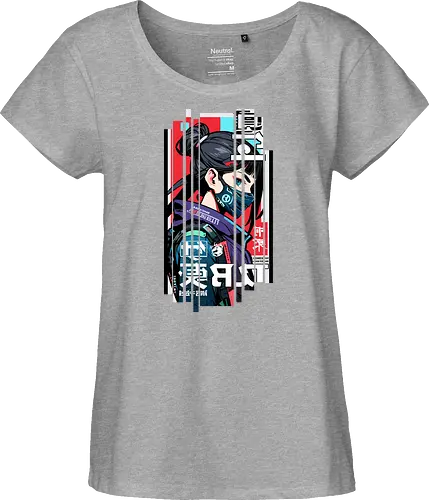 Cyborg Japan rot blau