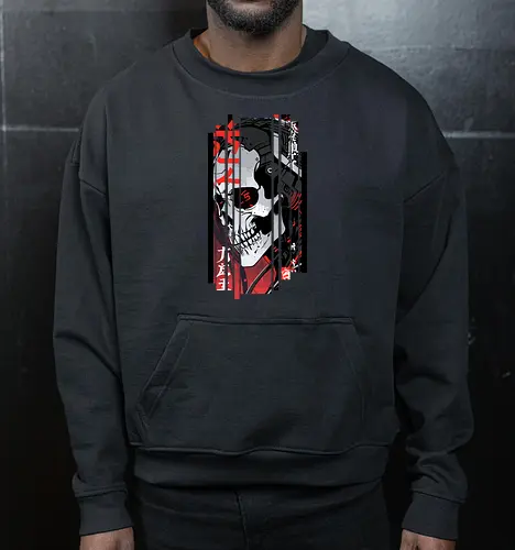 Dunkler Schädel-Cyborg