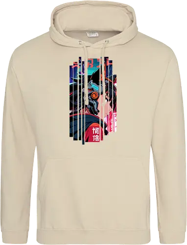 Cyberpunk-Kitsune-Mädchen