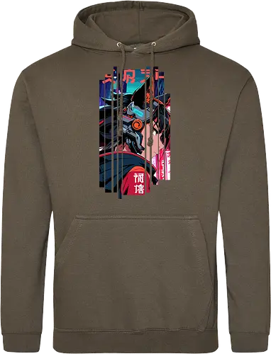 Cyberpunk-Kitsune-Mädchen