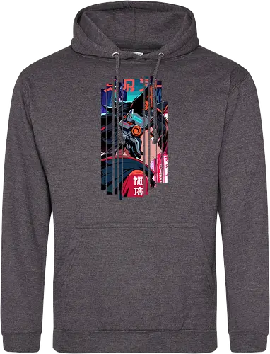 Cyberpunk-Kitsune-Mädchen