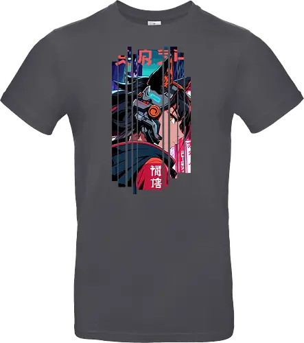 Cyberpunk-Kitsune-Mädchen