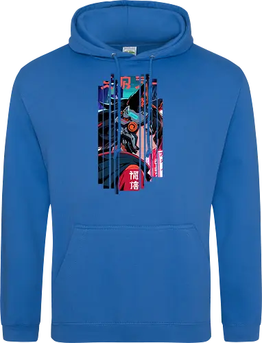 Cyberpunk-Kitsune-Mädchen