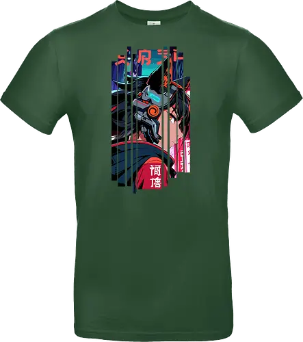 Cyberpunk-Kitsune-Mädchen