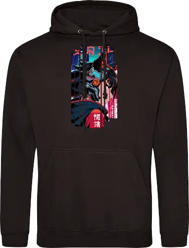 Cyberpunk-Kitsune-Mädchen