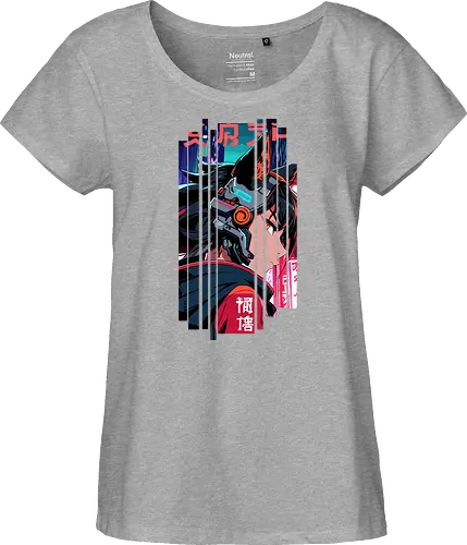 Cyberpunk-Kitsune-Mädchen